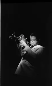 Freddie Prints: Freddie Hubbard, Ronnie Scotts, Soho, London, 1981. Artist: Brian O Connor