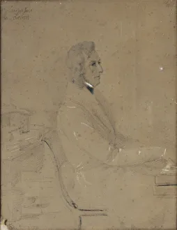 Chopin Prints: Frederic Chopin at piano