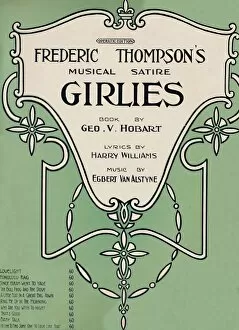 Musical Gallery: Frederic Thompsons Musical Satire Girlies, 1911. Creator: Unknown