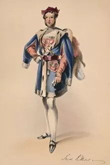 Plantagenet Gallery: Frederick Child-Villiers in costume for Queen Victorias Bal Costume, May 12 1842, (1843)