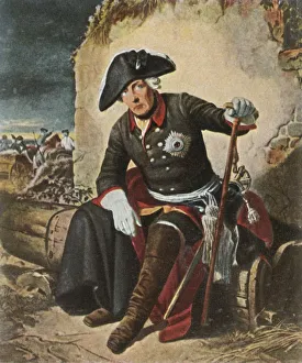 Defeat Collection: Frederick the Great after the Battle of Kolin, 18 June 1757, (1936). Creator: Unknown
