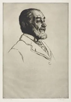 William Strang British Prints: Frederick Harrison, 1914. Creator: William Strang (British, 1859-1921)