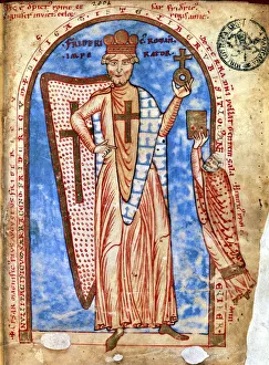Robert De Prints: Frederick I, Barbarossa, 12th century Holy Roman Emperor, 13th century