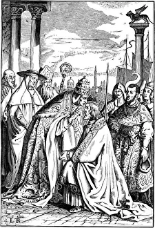 Frederick I Barbarossa and Pope Alexander III in Venice, 1840