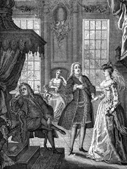 Emily Morse Symonds Prints: Frederick Prince of Wales and the Princess Augusta of Saxe-Gotha, 1736