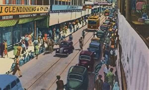 British West Indies Collection: Frederick Street, Port of Spain, Trinidad, B.W.I. c1940s. Creator: Unknown