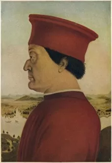 Duke Collection: Fredrigo Di Montefeltro, Duke of Urbino, c1465. (1914). Artist: Piero della Francesca