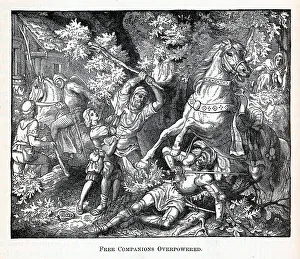 Charles V Prints: Free Companions Overpowered, 1882. Artist: Anonymous