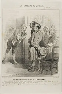 Free Doctor's Visit Day (plate 16), 1843. Creator: Charles Emile Jacque Free Doctor's Visit Day (plate 16), 1843. Creator: Charles Emile Jacque