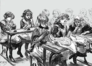 Lesson Prints: The Free Education Act -- The Sewing Class of Elder Girls