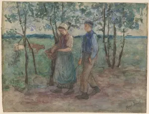 Israels Josef Prints: On free feet, 1834-1911. Creator: Jozef Israels