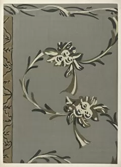 Taupe Collection: Free Hand Decorated Wall, 1935 / 1942. Creator: Edward DiGennero