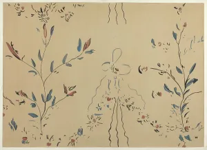 Free Hand Decorated Wall (Detail), c. 1940. Creator: Michael Lauretano