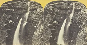 Albumen Print Stereo Collection: Freer Glen at Watkins Entrance Gorge View 1st Glen, 1860 / 65. Creator: J. C. Burritt