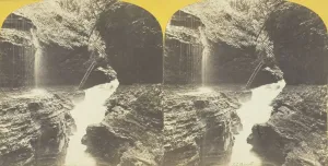 J C Burritt Prints: Freer Glen at Watkins Rainbow Falls and Triple Cascade 3rd Glen, 1860 / 65. Creator: J. C