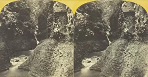 Albumen Print Stereo Collection: Freer Glen at Watkins View of Upper Glen, 1860 / 65. Creator: J. C. Burritt