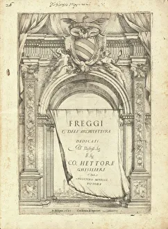 Volume Prints: Freggi Dell'Architettura, published 1645. Creator: Agostino Mitelli