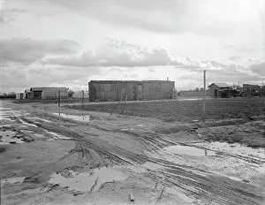 Freightcar converted into home in Little Oklahoma, California, 1936. Creator: Dorothea Lange. Freightcar converted into home in Little Oklahoma, California, 1936. Creator: Dorothea Lange
