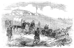 Crimea Ukraine Prints: French Ambulances, before Sebastopol, 1854. Creator: Unknown