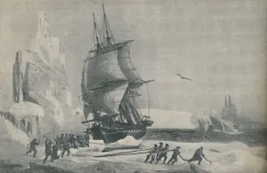 James Clark Prints: French Antarctic Expedition under Captain JSC Dumont d Urville, August 1833, 1937