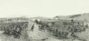Souvenirs Ditalie Prints: The French Army Arrives at Maglianella