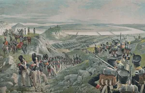 Bonaparte Prints: The French Army Crossing The Niemen, 1812, (1896)