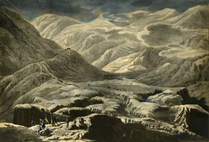 Librairie Henri Floury Prints: The French army crossing the St Bernard Pass, c1796, (1921). Creator: Francois Aubertin