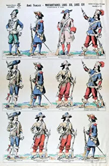 French Army; musketeers of Louis XIII and Louis XIV, 17th century (19th century)