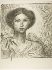 French art Exhibition in Krefeld, 1907. Creator: Theophile Alexandre Steinlen French art Exhibition in Krefeld, 1907. Creator: Theophile Alexandre Steinlen
