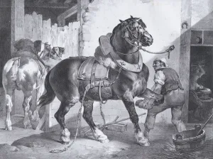 Gericault Theodore Prints: The French Blacksmith, 1822. Creator: Theodore Gericault