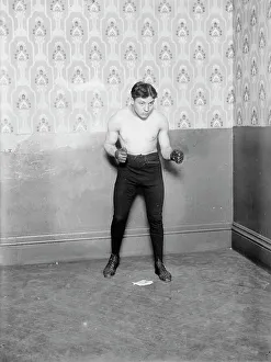 Bantamweight Prints: French boxer Charles Little Apache Ledoux