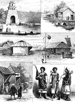 Citadel Prints: The French in Cochin China: sketches of Hue, 1883. Creator: Unknown