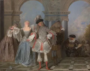 Jean Antonie Watteau Prints: The French Comedians, ca. 1720. Creator: Jean-Antoine Watteau