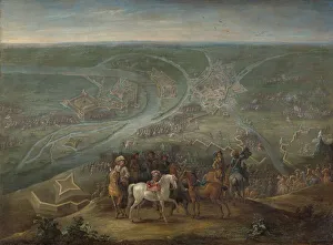 Rhineland Prints: French Commanders at the Siege of Rheinberg, 1672, c.1675. Creator: Lambert de Hondt II
