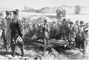 The French Commissioners Coming to Treat for the Surrender for the Surrender of Pondicherry, c1891 Creator: James Grant