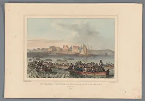 Raffet Denis Auguste Marie Prints: The French conquer the Flemish Head, 1832, (1833). Creator: Auguste Raffet