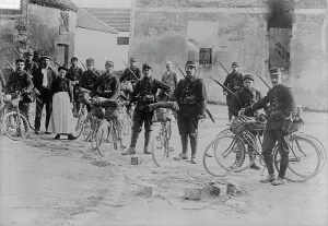 Deployment Prints: French Cyclists in Chanconin [i