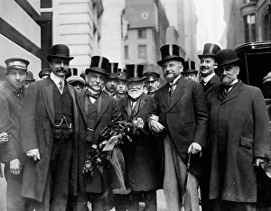 Group Of Men Prints: French delegation & A[ndrew] Carnegie, 1912. Creator: Bain News Service