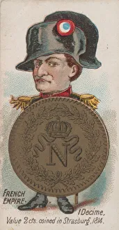 Sons And Company Prints: French Empire, 1 Decime, from the series Coins of All Nations (N72