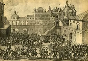 Corsican Gallery: The French enter the city of Moscow, September 1812, (1921). Creator: Unknown