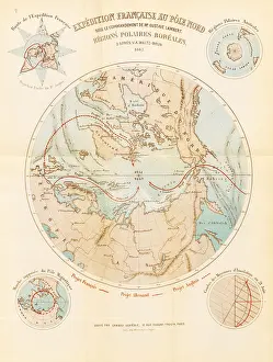 Strait Prints: French expedition to the North Pole - Boreal Polar Regions, 1867. Creator: Erhard Schieble