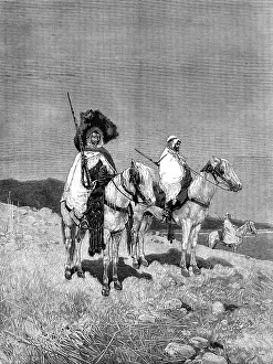 Loye Charles Auguste Prints: The French Expedition to Tunis: outpost of irregulars, 1881. Creator: Unknown