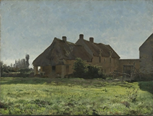 French farmhouse. Preliminary study for Ferme a Venoix 1881, 1880. Creator: Christian Skredsvig
