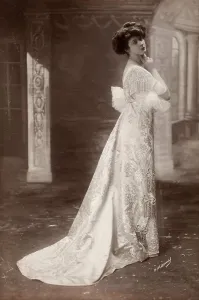 French Fashion Photograph, c 1895. Creator: Henri Manuel