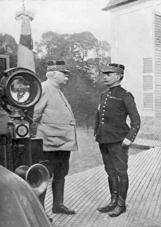 Foch Prints: French First World War generals Joseph Joffre and Ferdinand Foch, Flanders, 1914