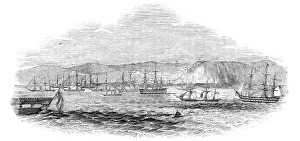 Tanger Prints: French fleet off Tangier, 1844. Creator: Unknown