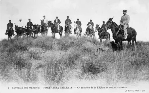 Legionnaire Prints: French Foreign Legion cavalry, Forthassa Gharbia, Algeria, c1905. Artist: J Geiser