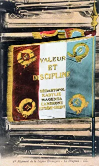 French Foreign Legion flag, Sidi Bel Abbes, Algeria, 20th century