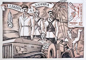 Legionnaire Prints: French Foreign Legion postcard, 1952