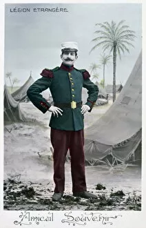 Hands On Hips Gallery: French Foreign Legion postcard, c1900